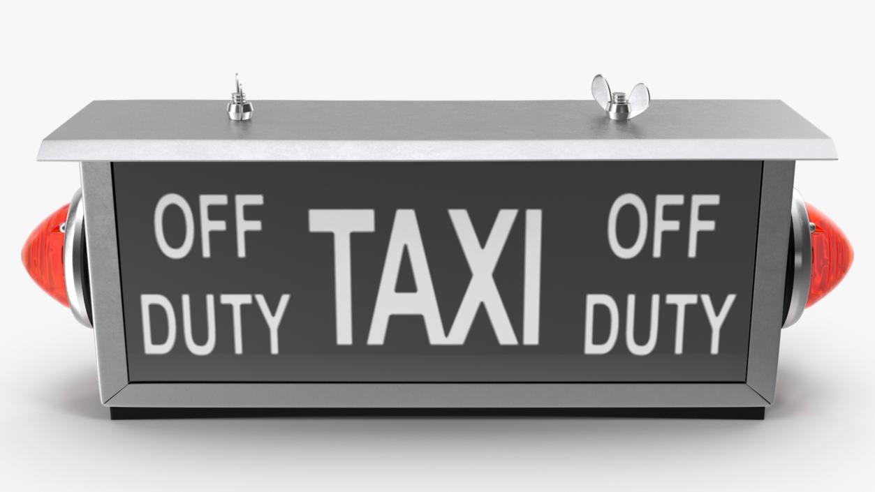 3D model Retro Taxi Sign