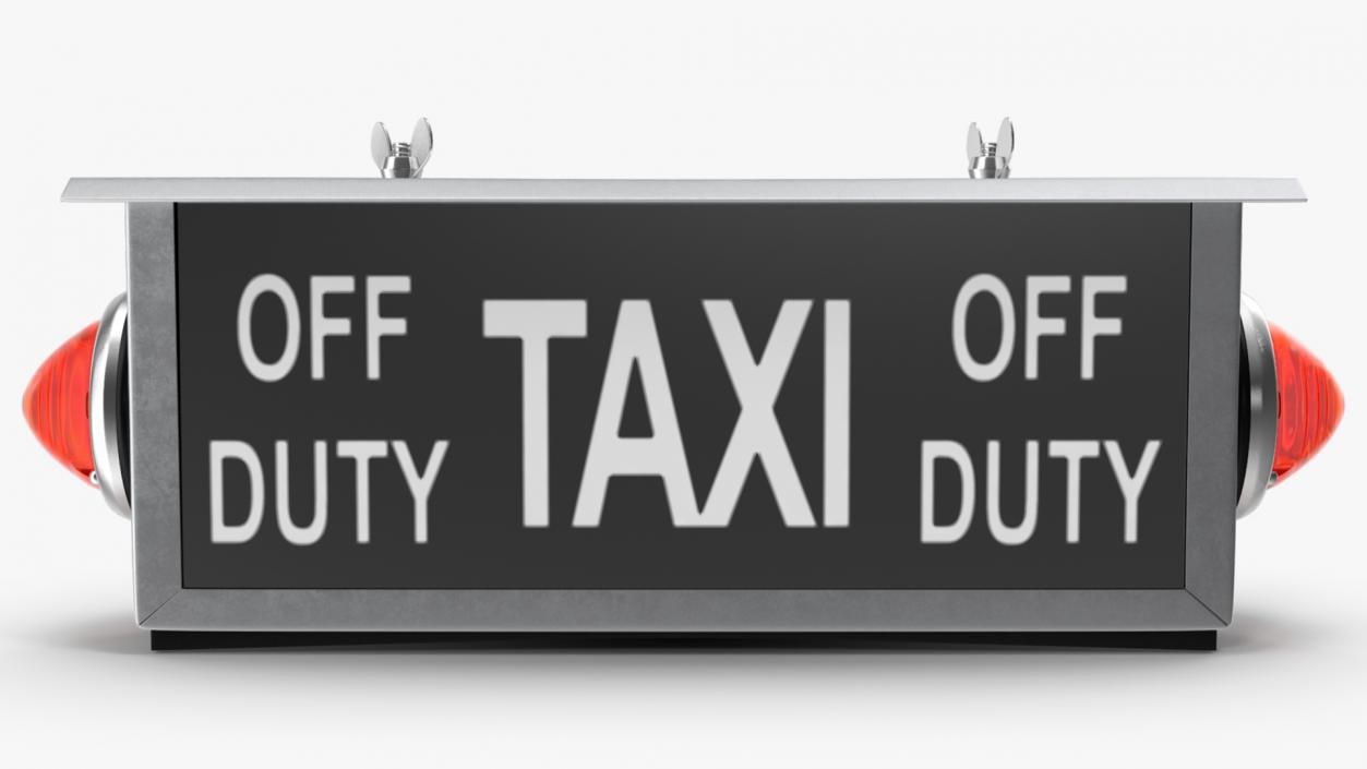 3D model Retro Taxi Sign