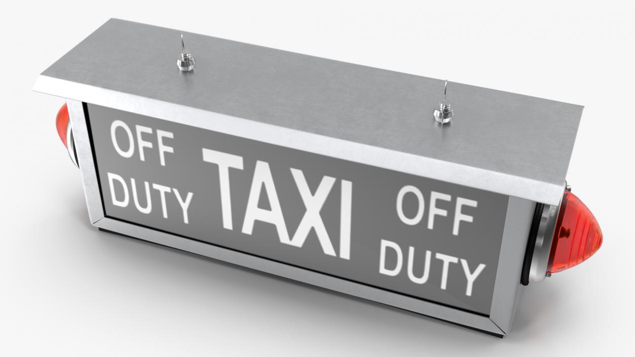 3D model Retro Taxi Sign