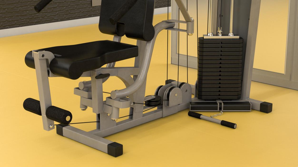 3D High-tech Gym model