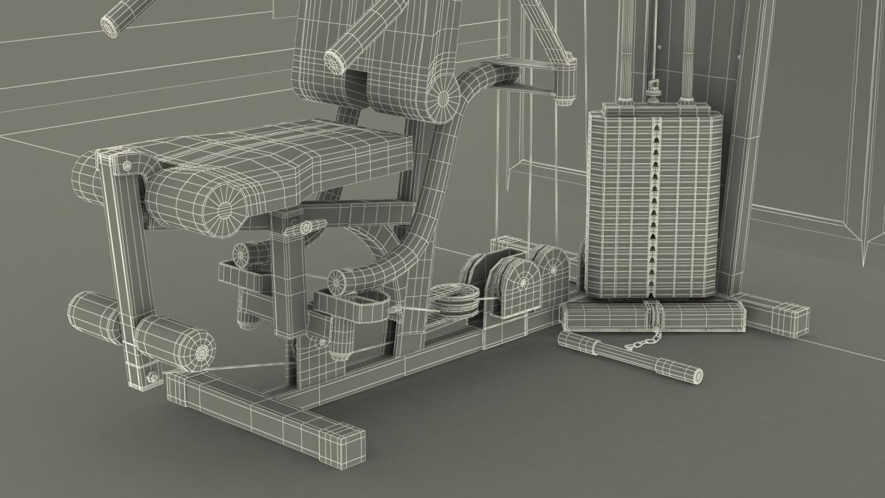 3D High-tech Gym model