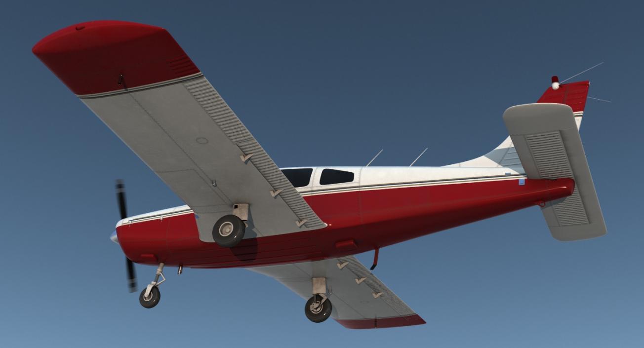 Personal Propeller Aircraft Generic Rigged 3D