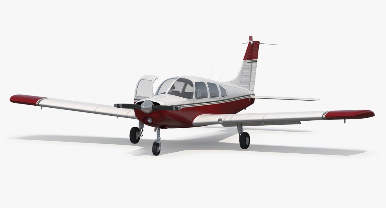 Personal Propeller Aircraft Generic Rigged 3D