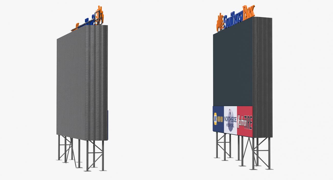 3D Stadium Scoreboard model