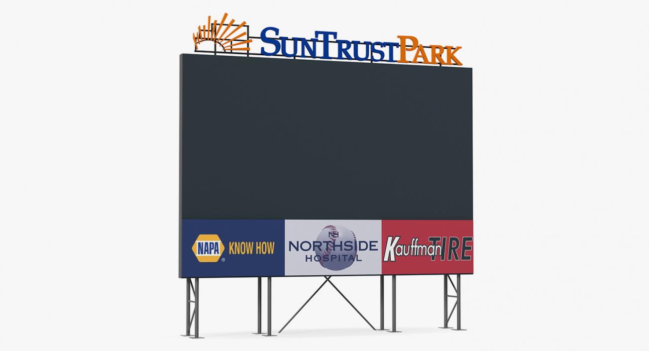 3D Stadium Scoreboard model