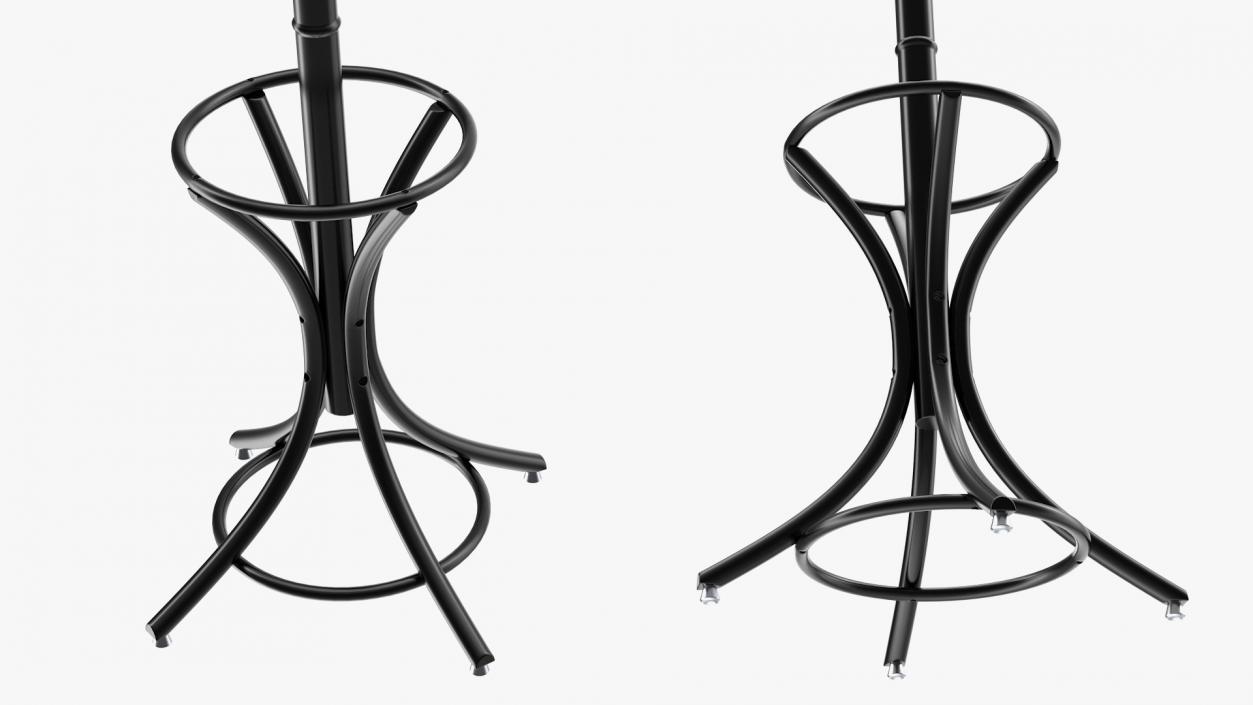 3D Black Coat Stand