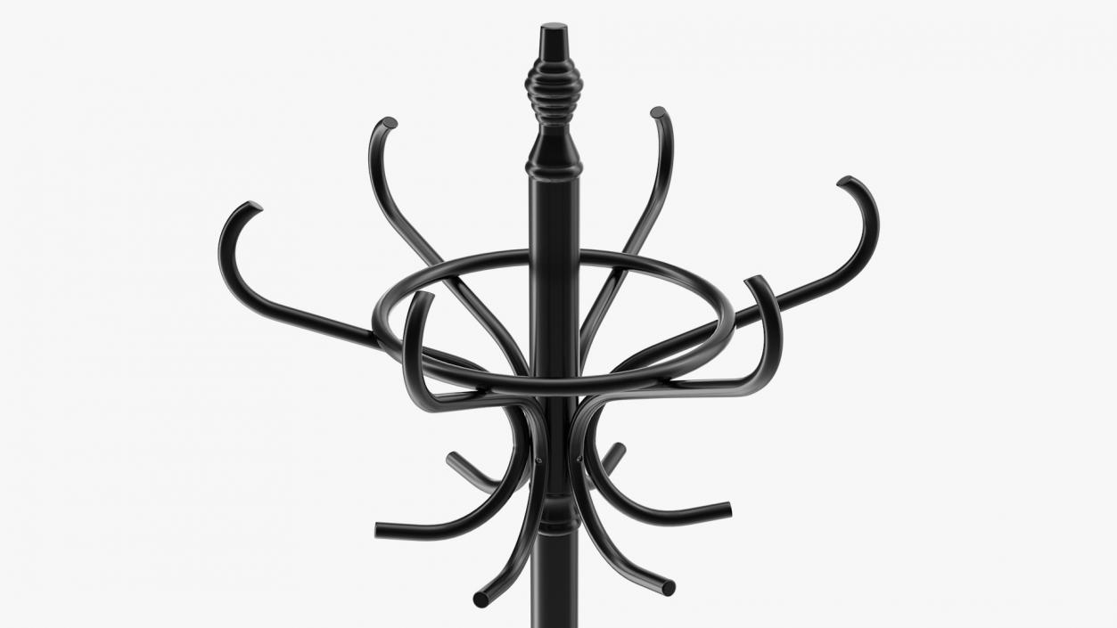 3D Black Coat Stand