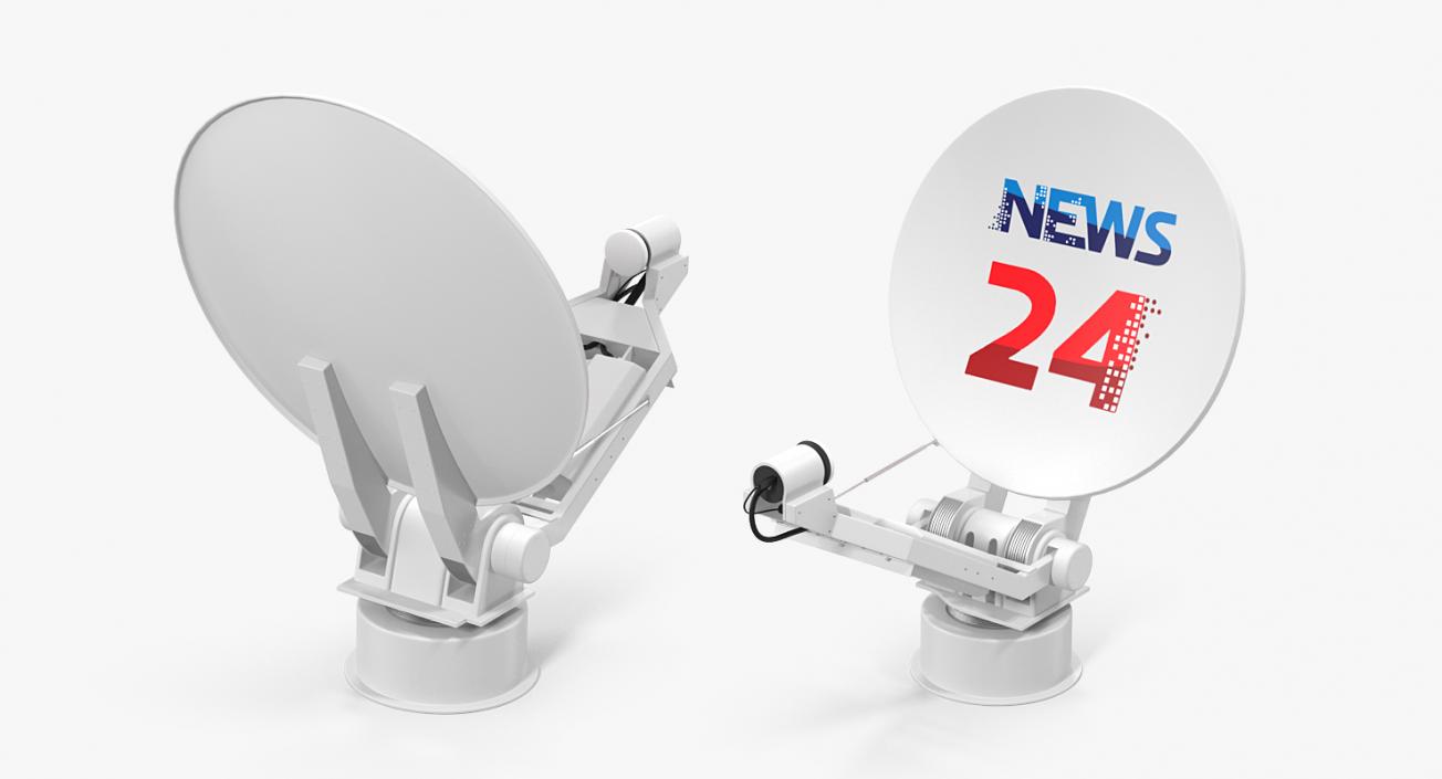 3D Mobile Satellite Dish