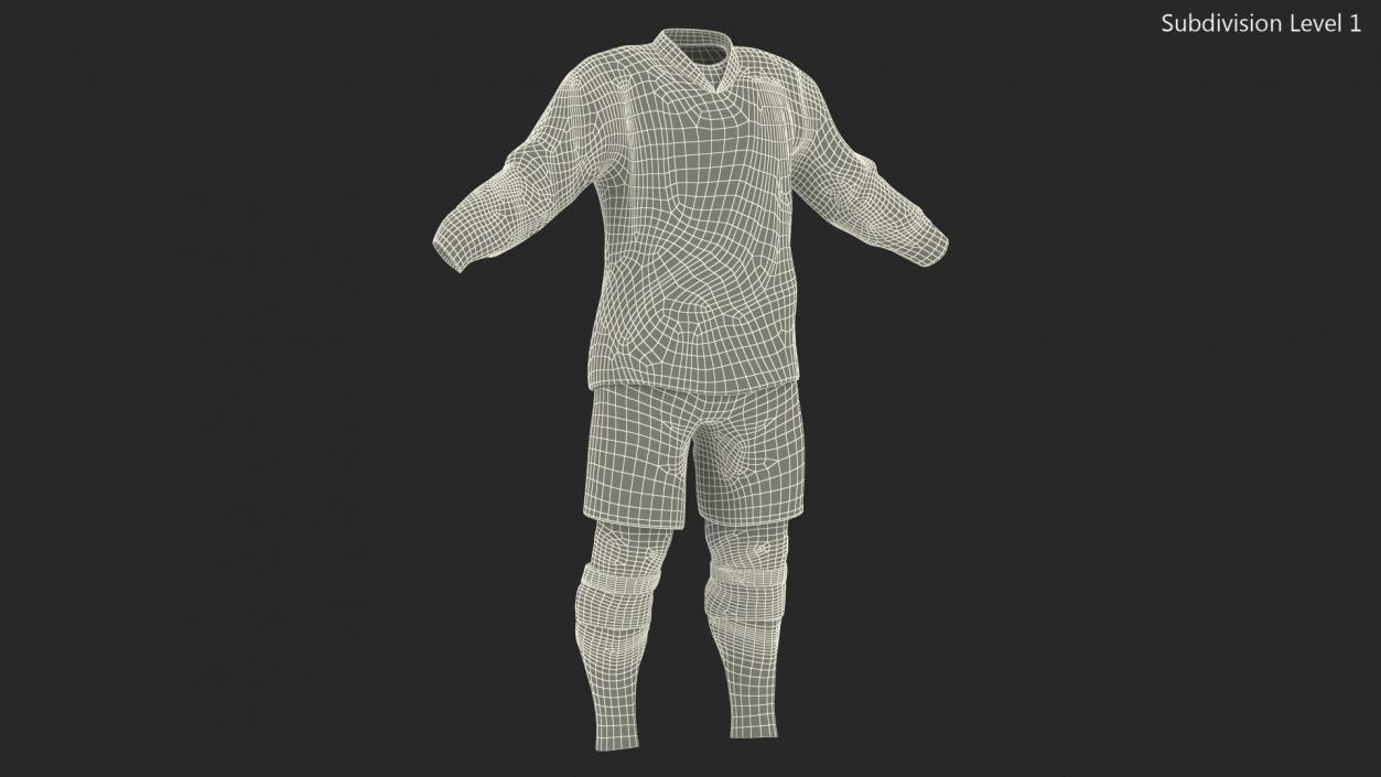 3D Hockey Clothes Red model