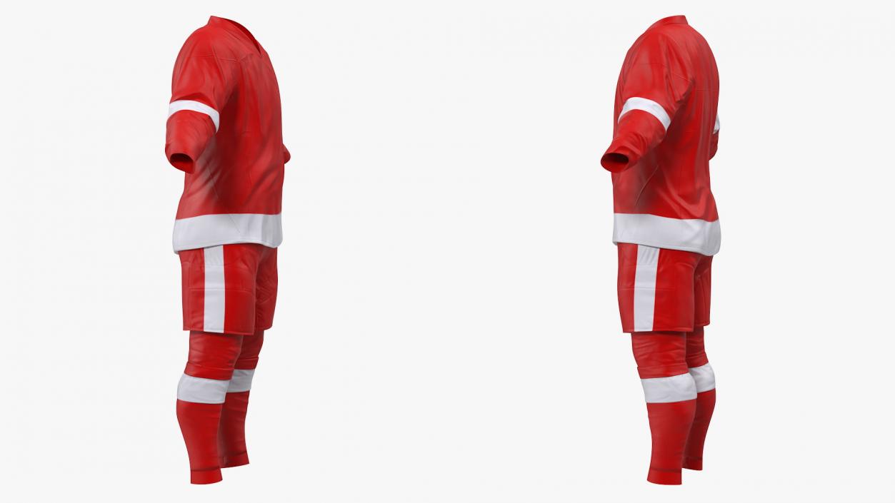 3D Hockey Clothes Red model