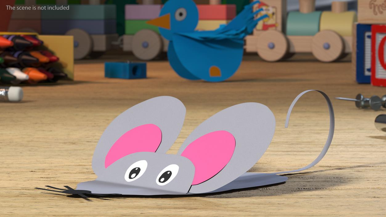 3D Craft Paper Toy Mouse