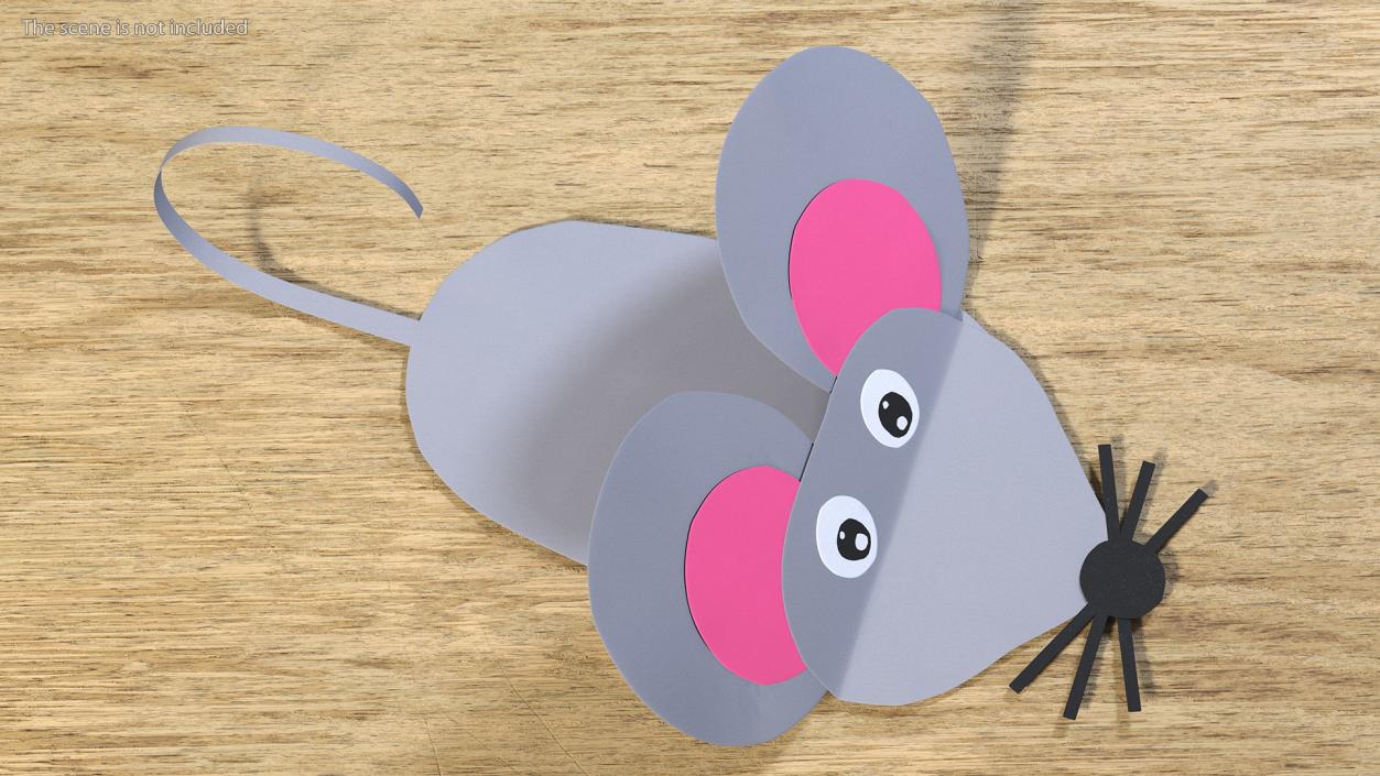 3D Craft Paper Toy Mouse