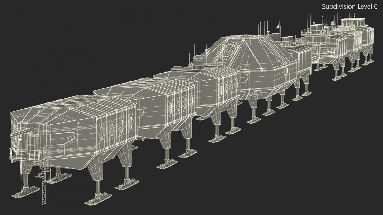 3D Halley VI Research Antarctic Station