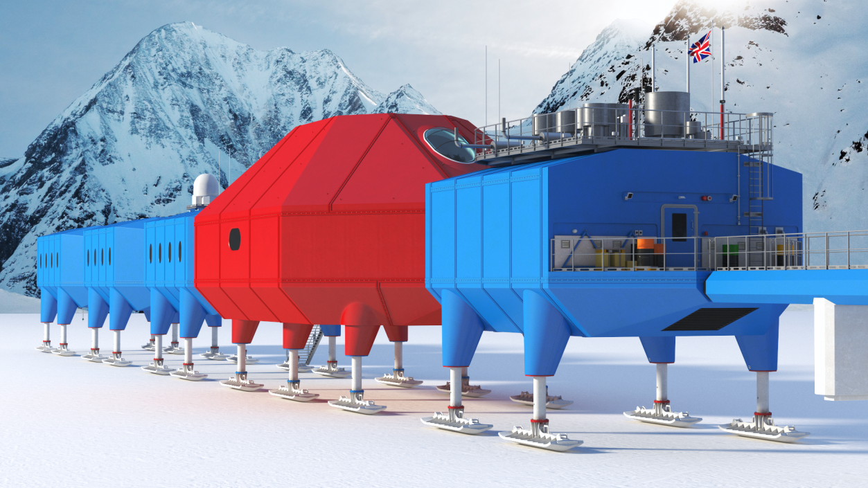 3D Halley VI Research Antarctic Station