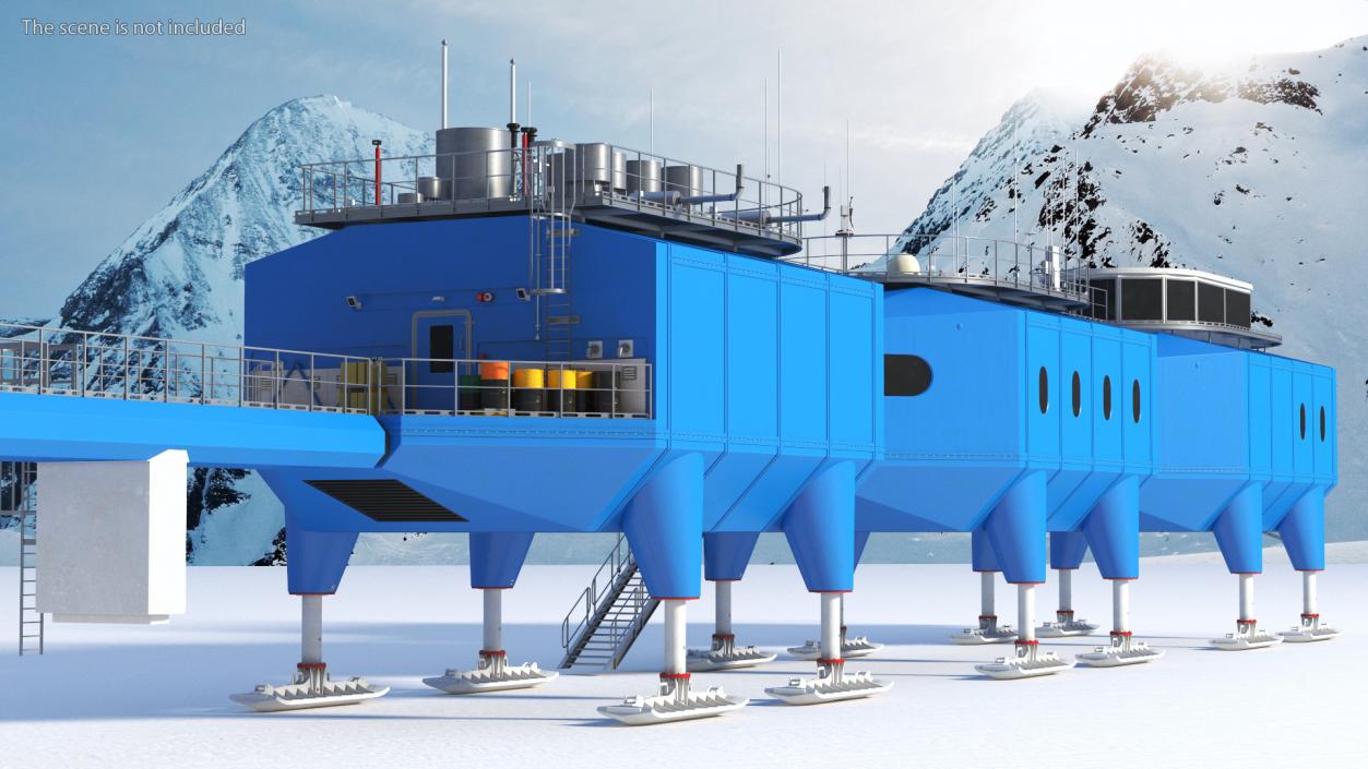 3D Halley VI Research Antarctic Station