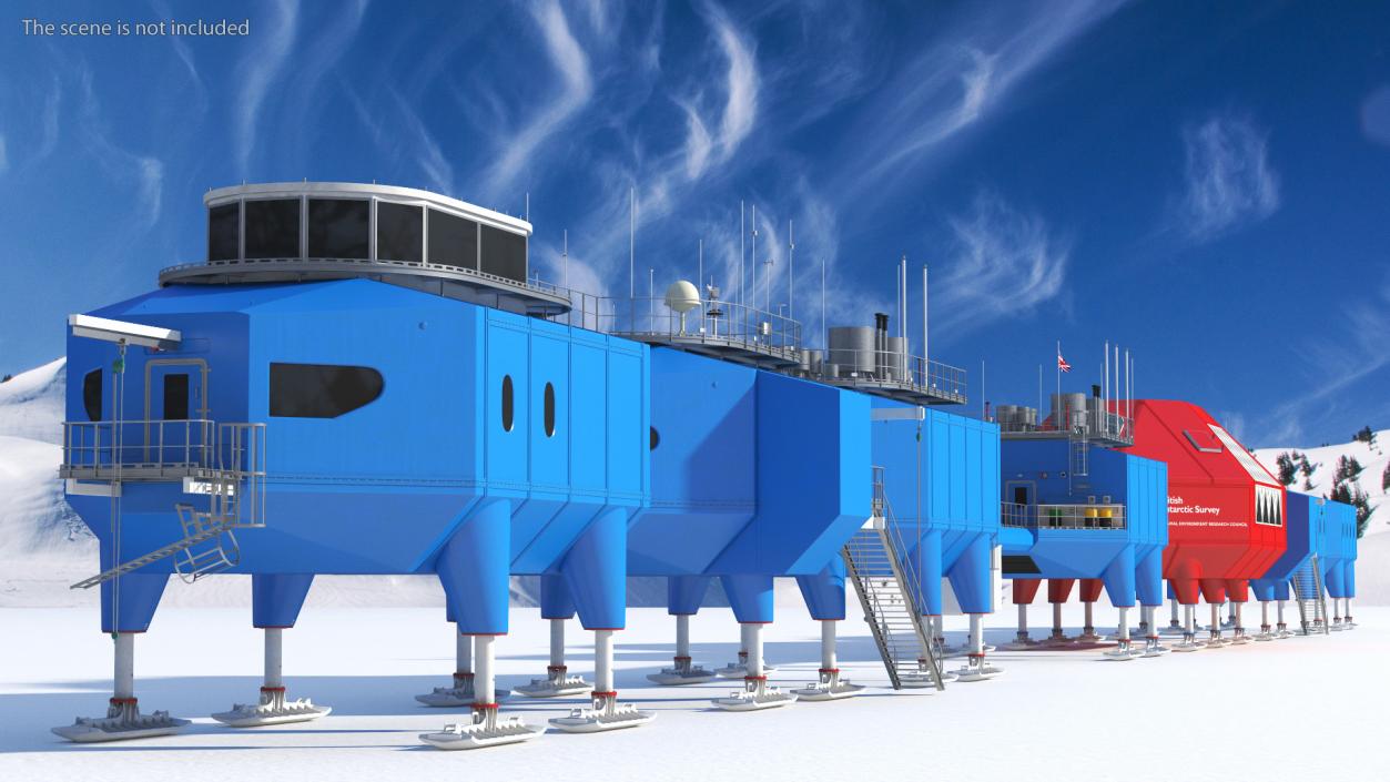 3D Halley VI Research Antarctic Station