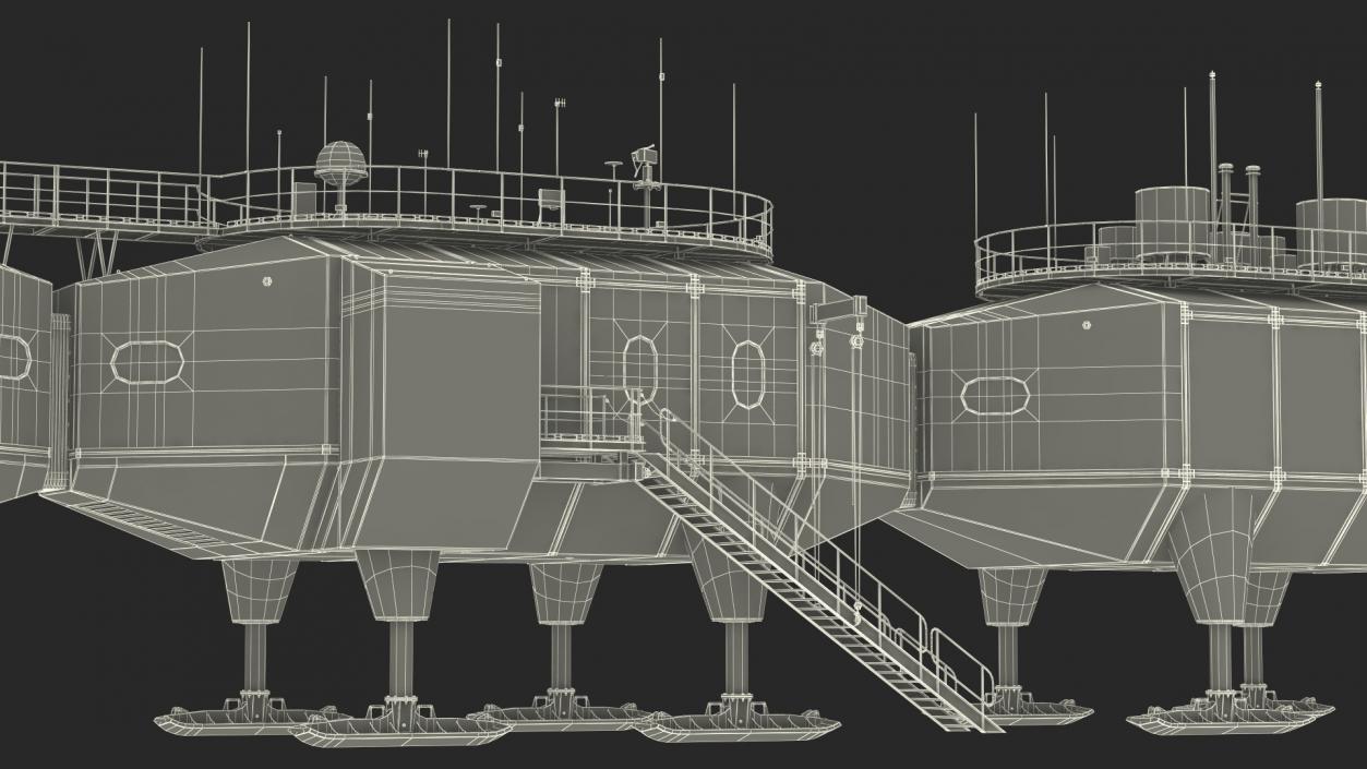 3D Halley VI Research Antarctic Station