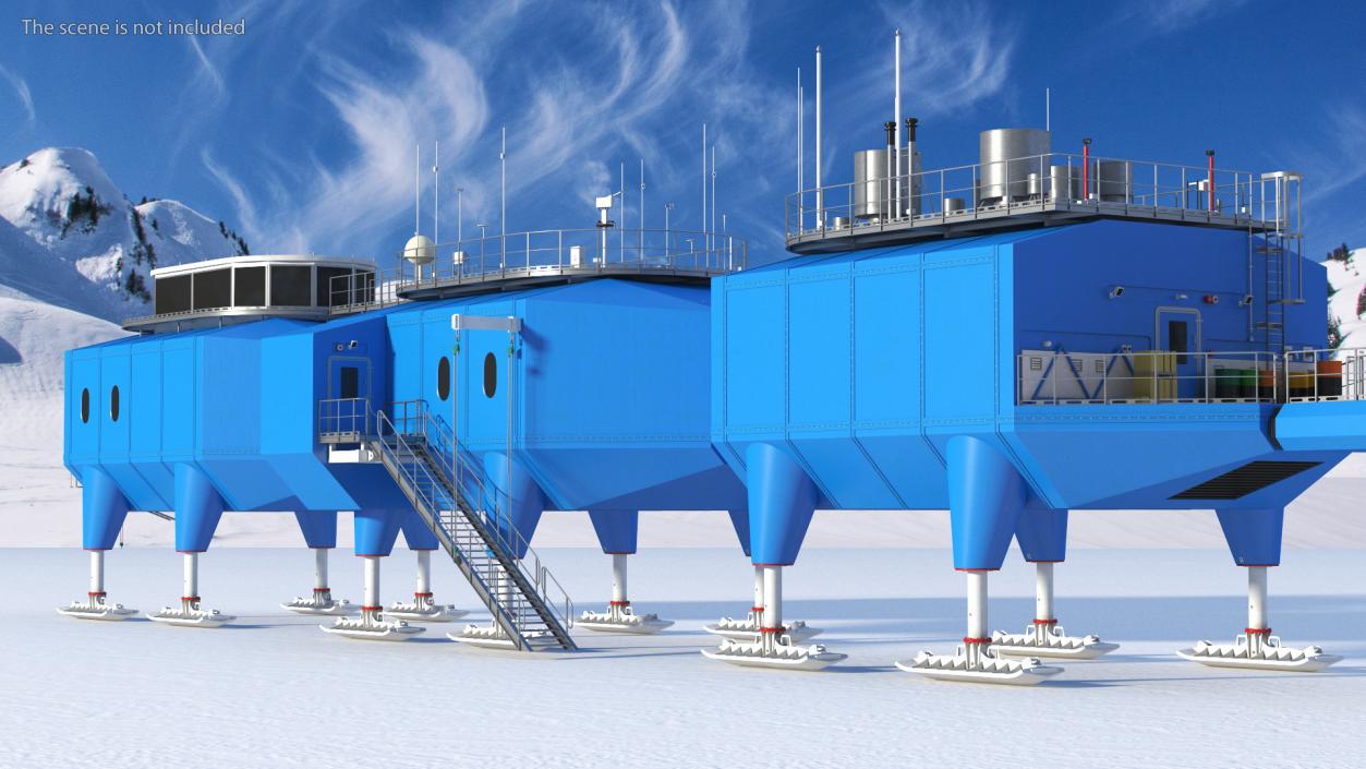 3D Halley VI Research Antarctic Station