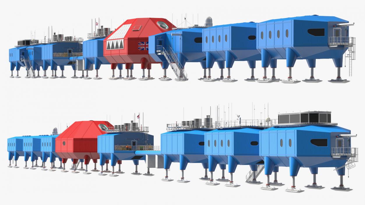 3D Halley VI Research Antarctic Station