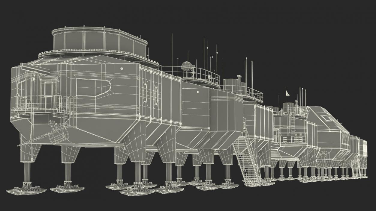 3D Halley VI Research Antarctic Station