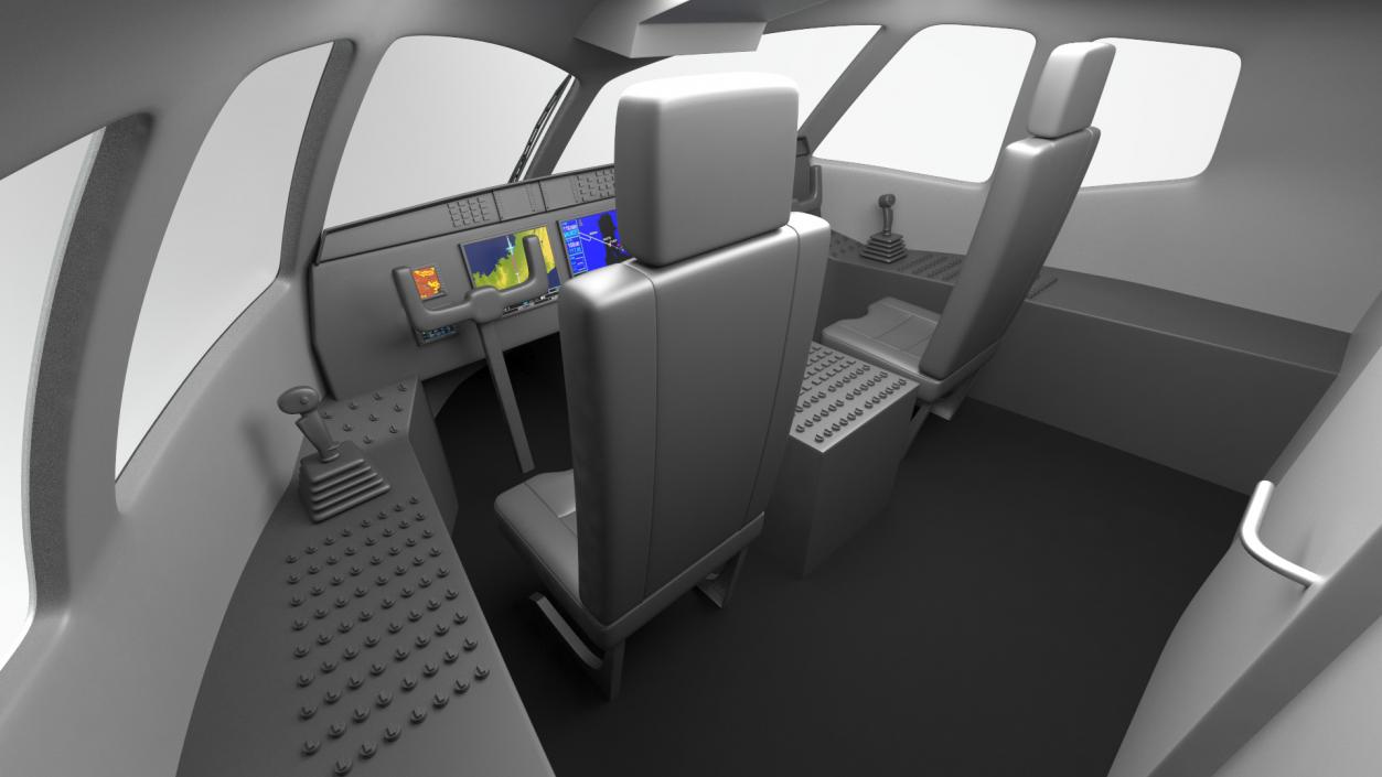 SSJ100 Aircraft Rigged 3D