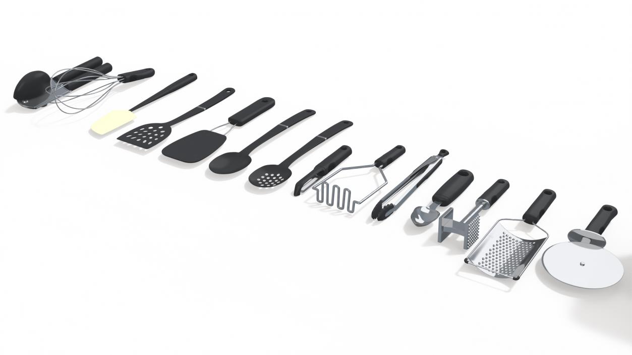 3D model 14 Pcs Cooking Kitchen Utensils Set