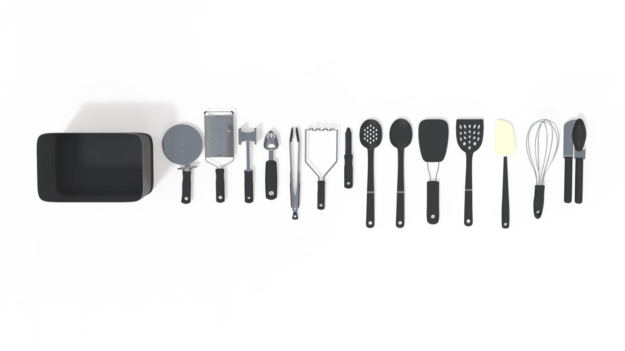 3D model 14 Pcs Cooking Kitchen Utensils Set