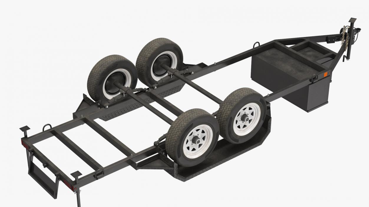 3D Heavy Duty 4 Wheel Trailer