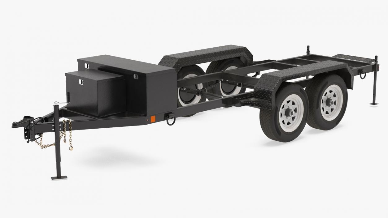 3D Heavy Duty 4 Wheel Trailer