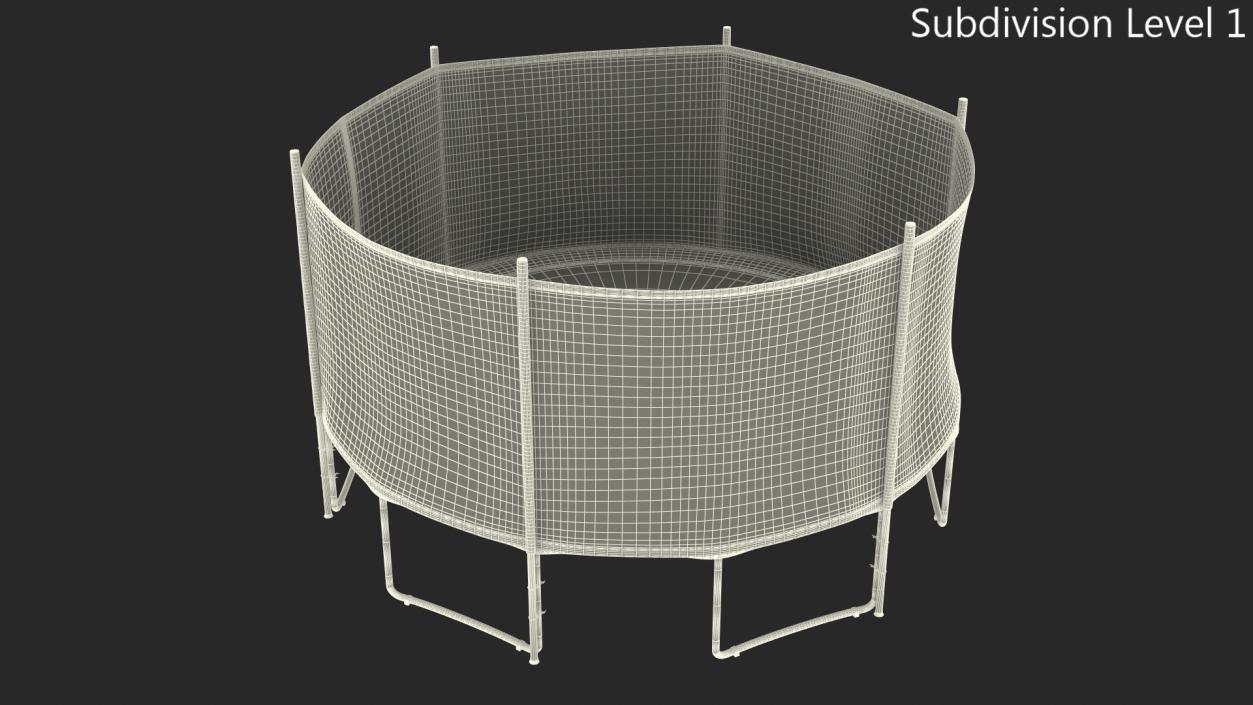 3D Zupapa 15ft Round Trampoline model