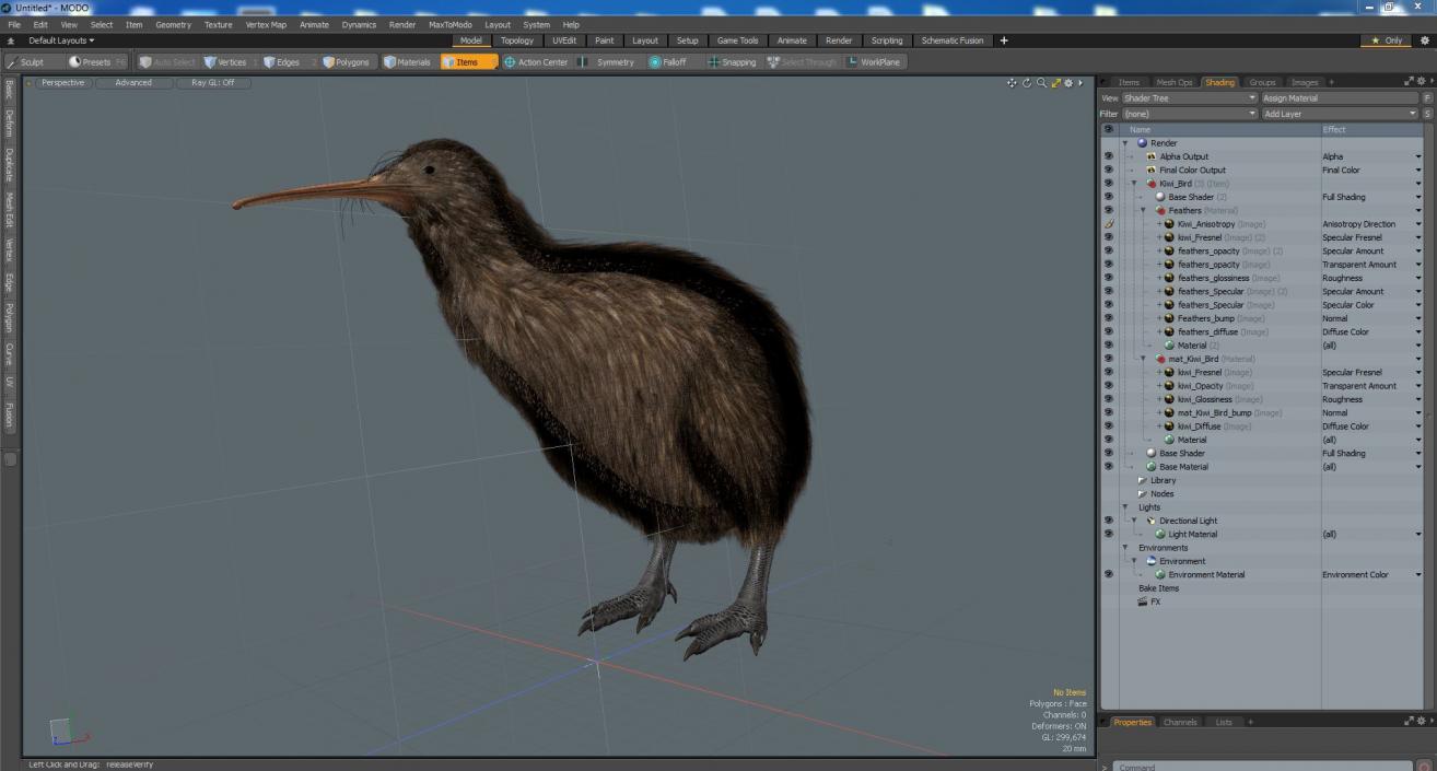 Kiwi Bird 3D model