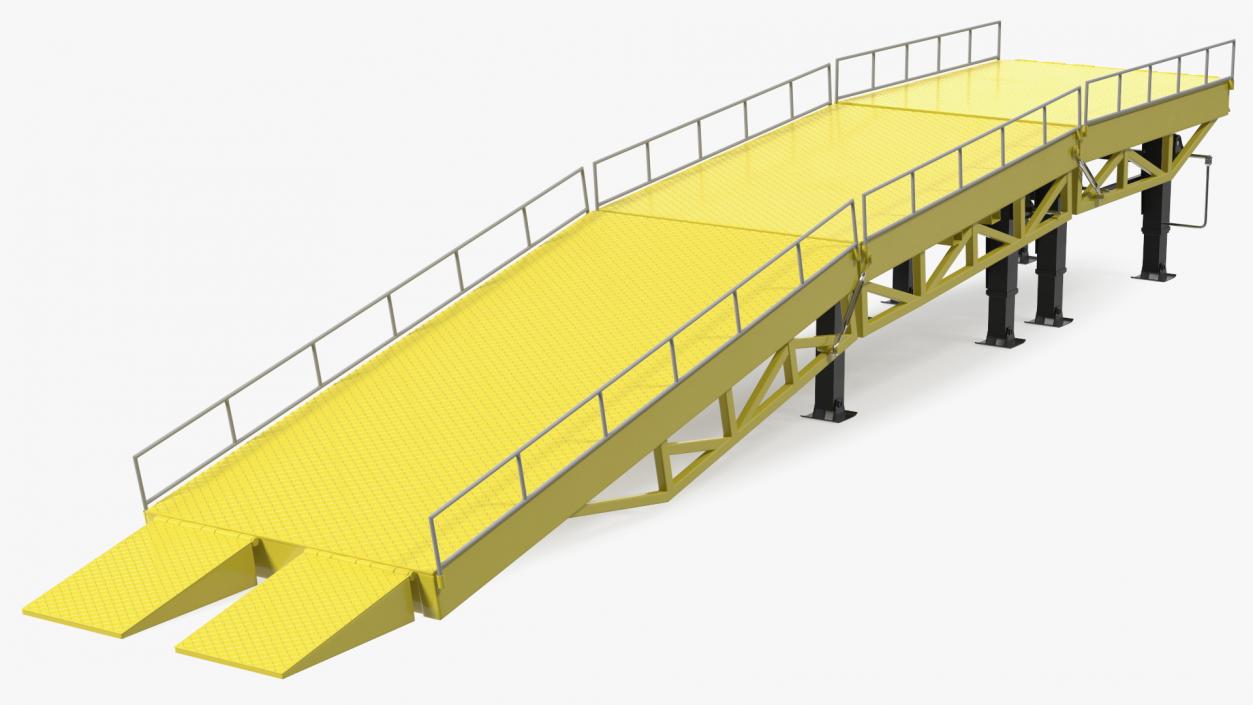 3D model Heavy Duty Portable Trailer Loading Ramp