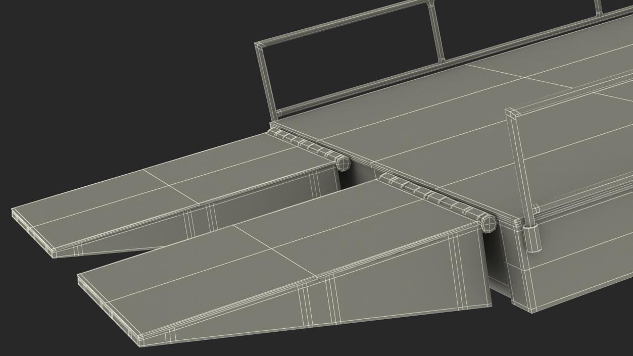 3D model Heavy Duty Portable Trailer Loading Ramp