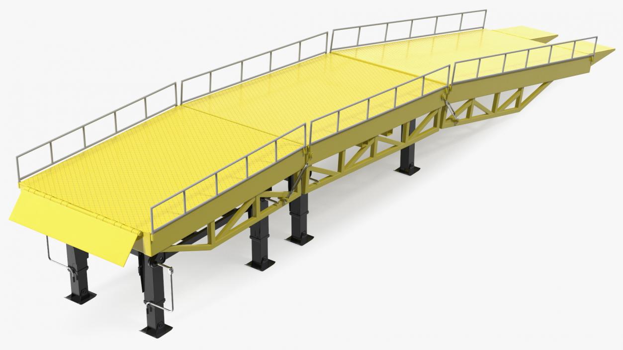 3D model Heavy Duty Portable Trailer Loading Ramp