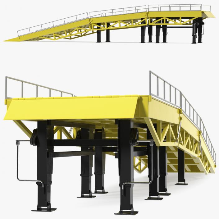 3D model Heavy Duty Portable Trailer Loading Ramp