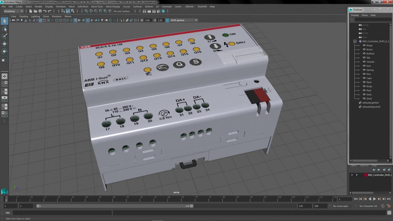 KNX Controller DLRS 8 16 1M 3D