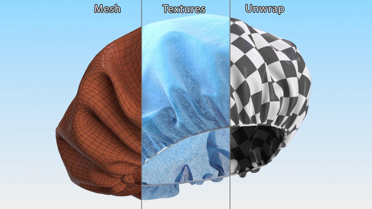 Disposable Hair Cap 3D model