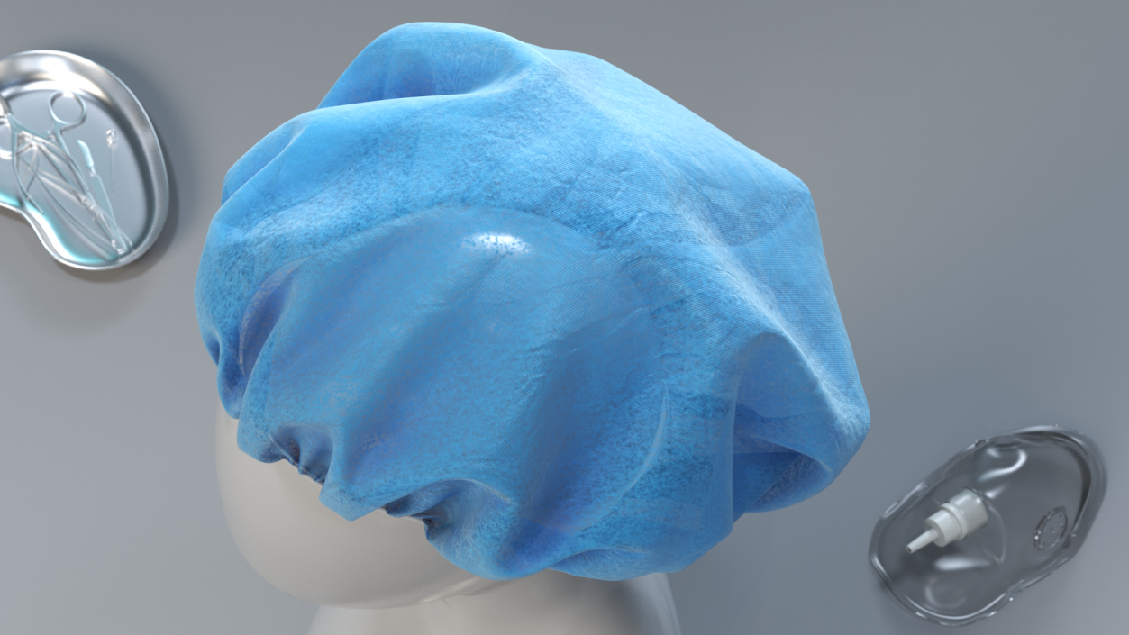 Disposable Hair Cap 3D model