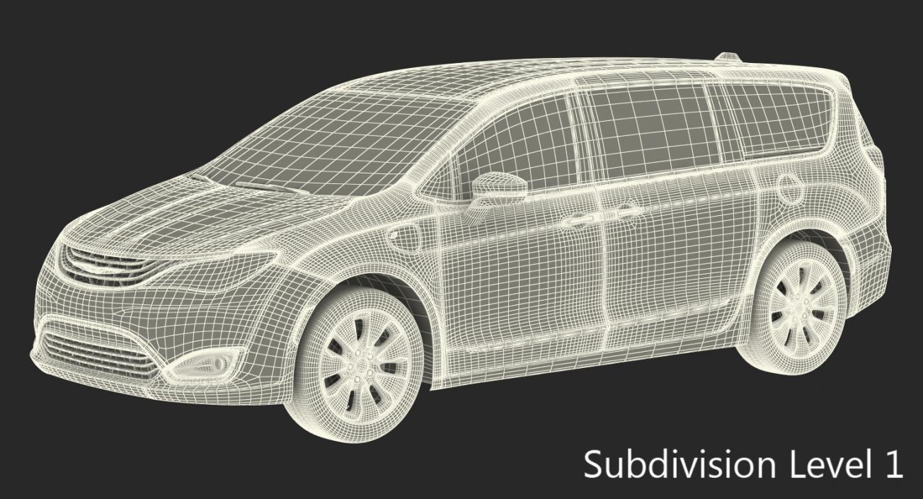 Chrysler Pacifica Rigged 3D model