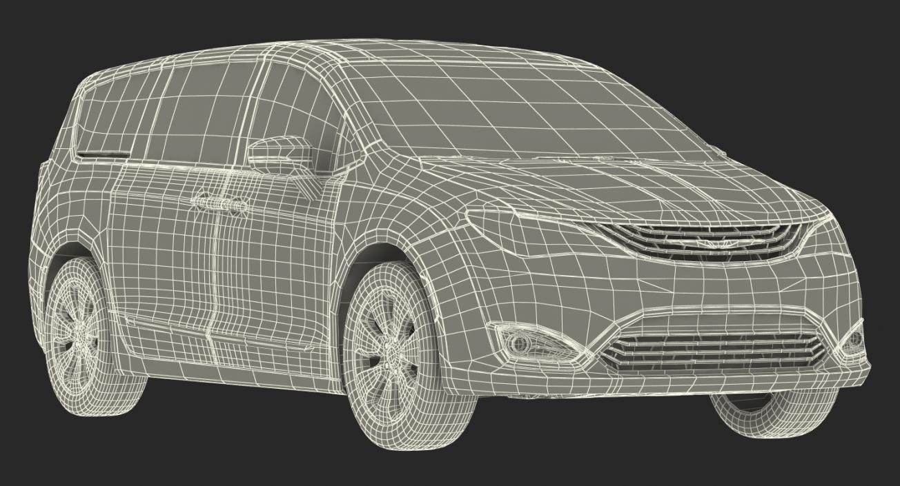 Chrysler Pacifica Rigged 3D model