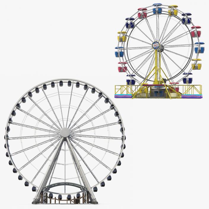 Ferris Wheels 3D Models Collection 3D model