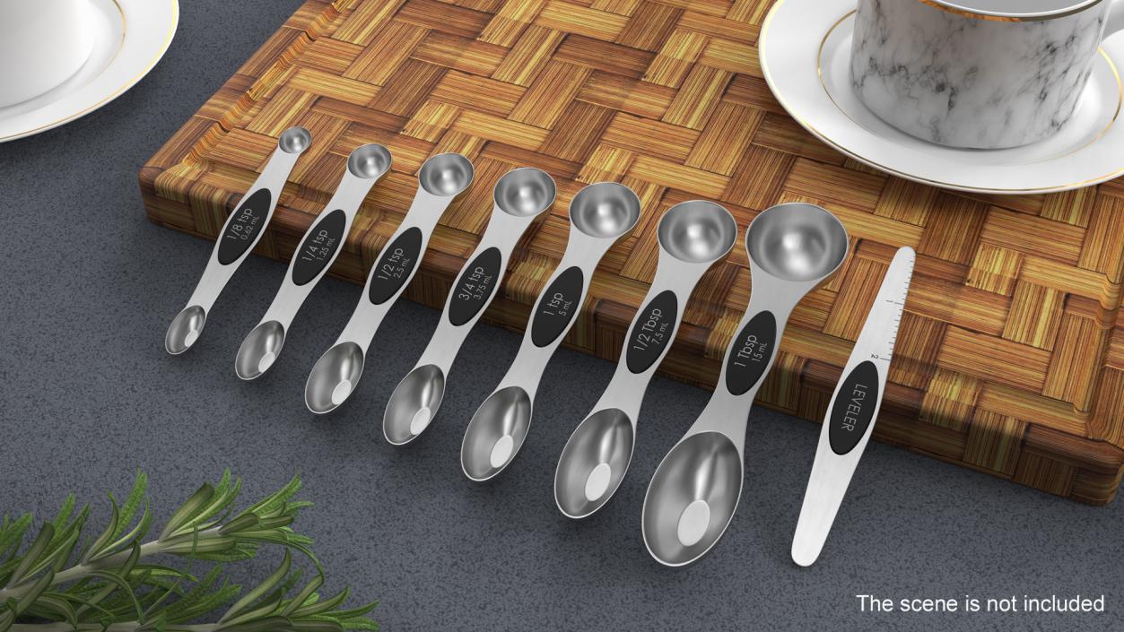 3D model Measuring Spoons Set