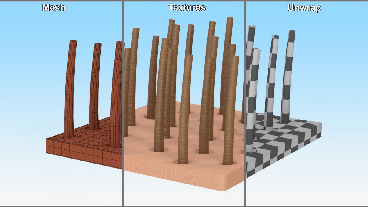 3D Brown Hair Under the Microscope 2 model