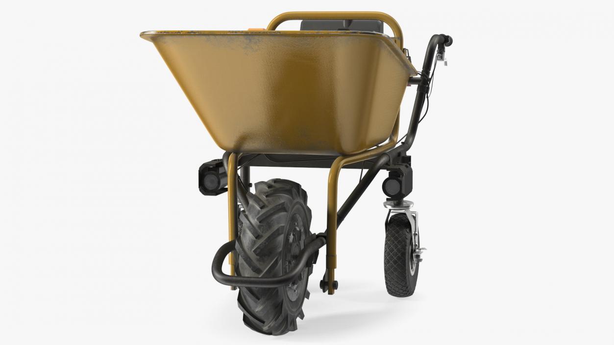 3D Electric Wheelbarrow with Bucket Dusty model