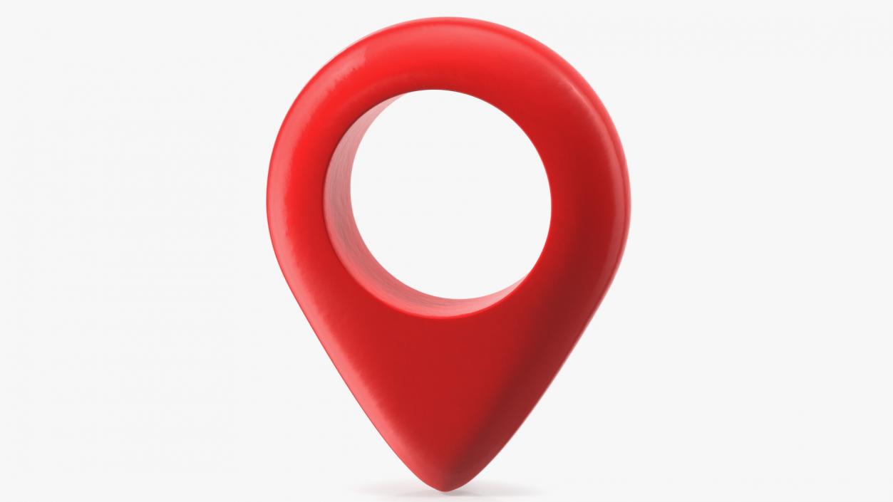 3D model Red Map Pointer