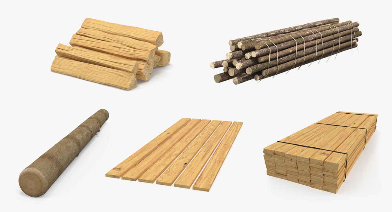 Wood 3D Models Collection 2 3D