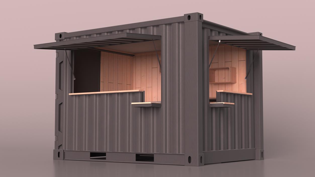 3D Container Coffee Shop