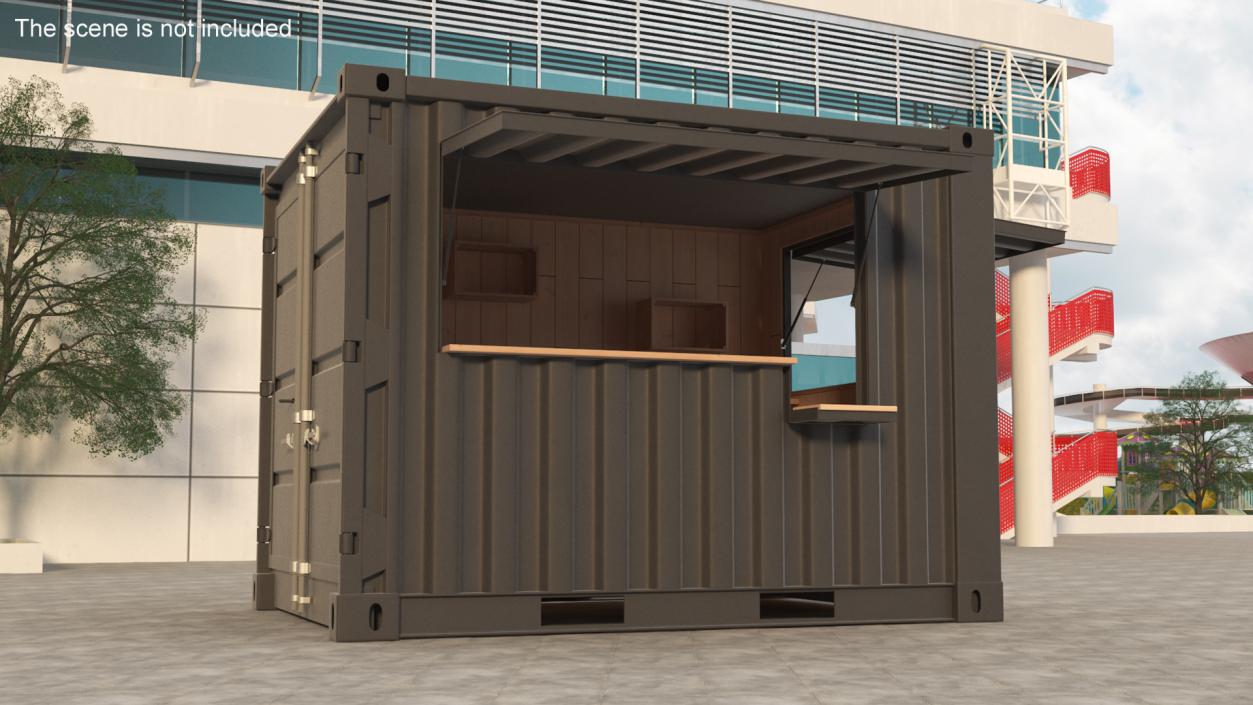 3D Container Coffee Shop