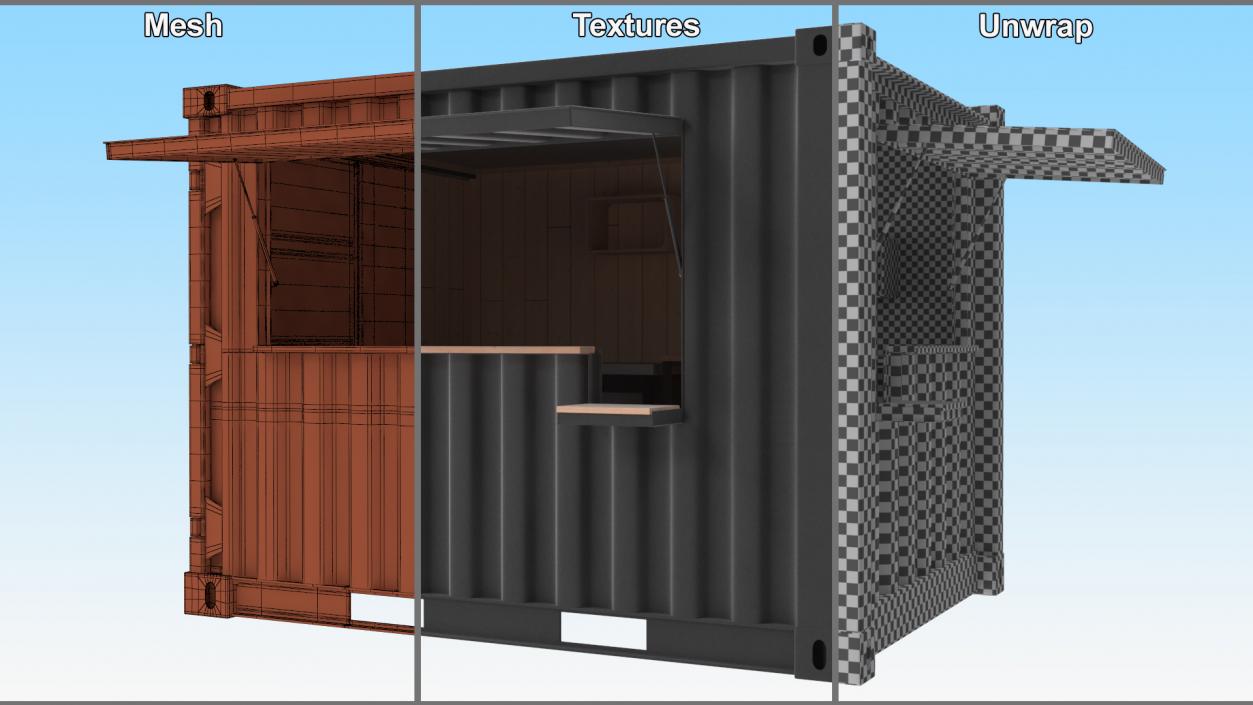 3D Container Coffee Shop