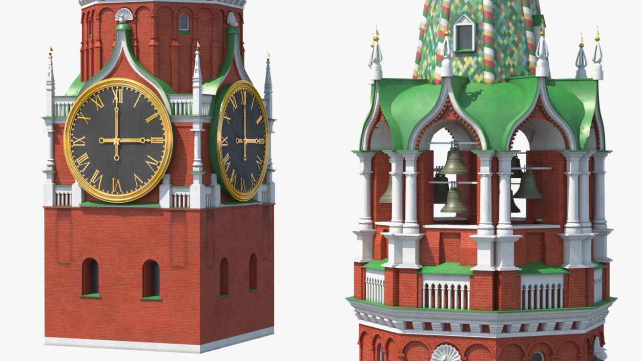 3D Kremlin Clock model